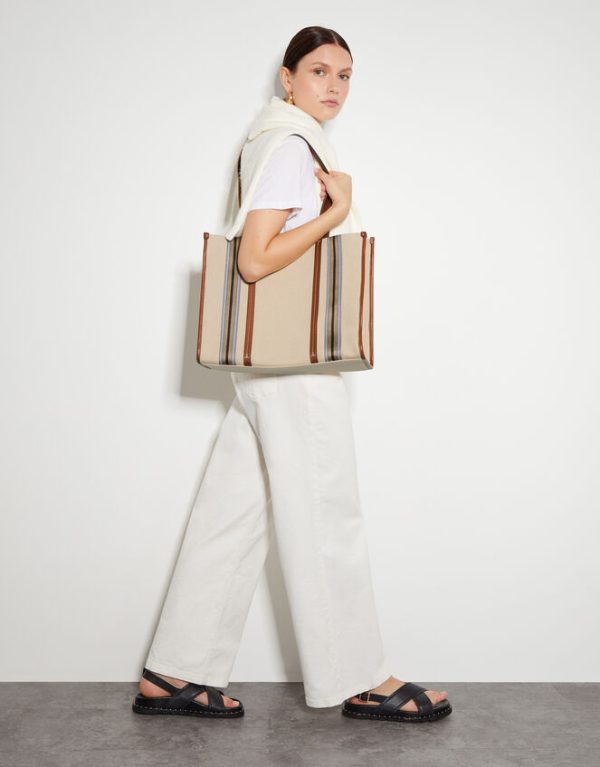 Monsoon Clara Stripe Tote