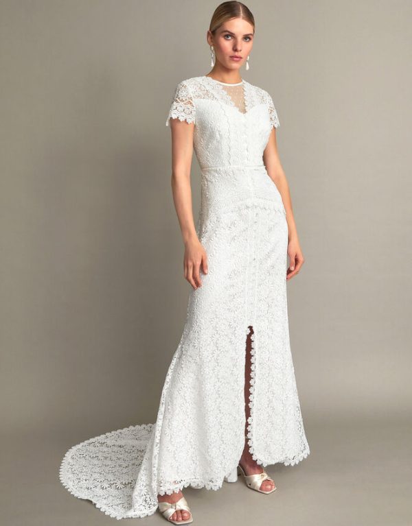 Monsoon Sienna Lace Bridal Dress Ivory