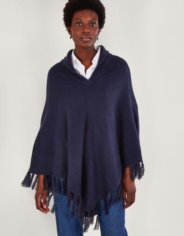 Monsoon Shawl Neck Poncho