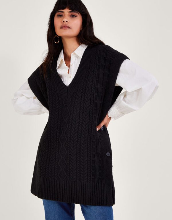 Monsoon Knit TabardBlack