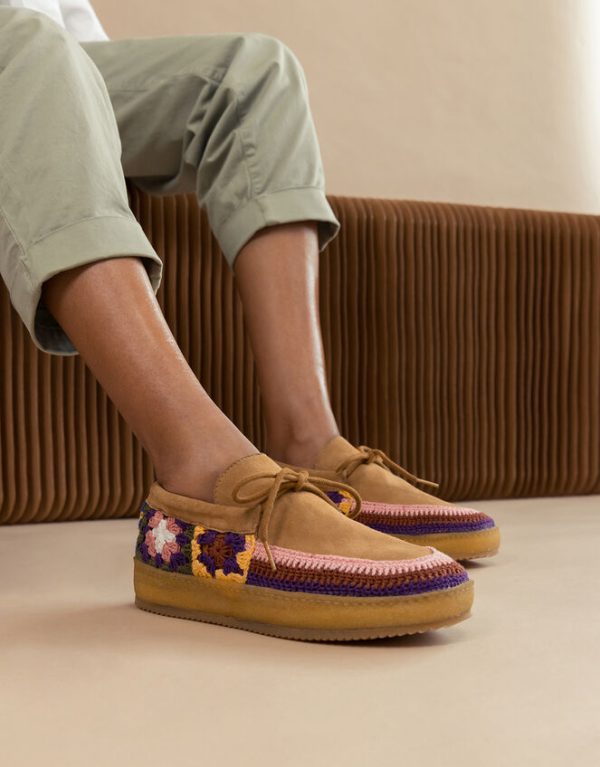 Monsoon Laidback London Komo Suede Moccasins Multi - Image 2