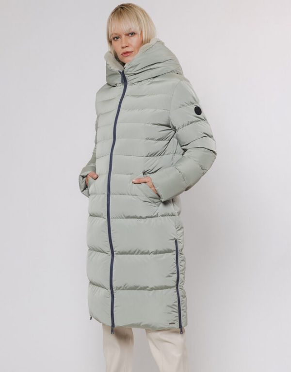 Monsoon Rino and Pelle Longline Padded Coat Green - Image 2