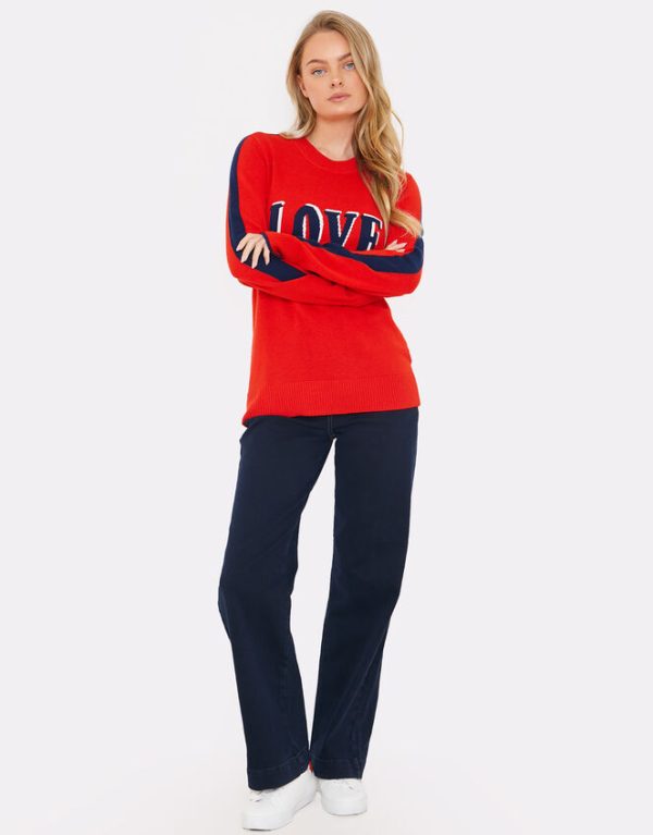 Monsoon WISPR Love Sweater Red - Image 2