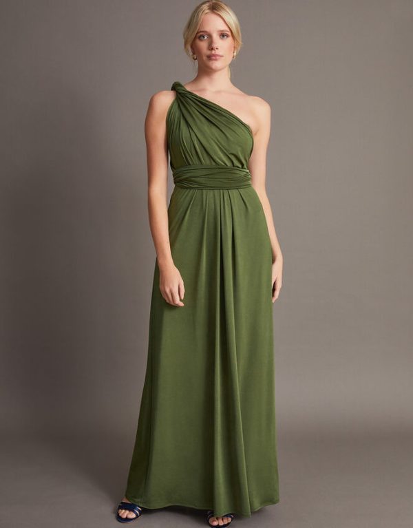 Monsoon Thea Multiway Bridesmaid Dress Green