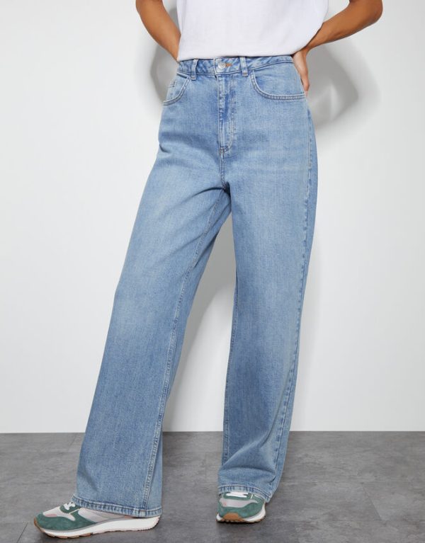 Monsoon Ruby Wide Leg Jeans Blue - Image 2