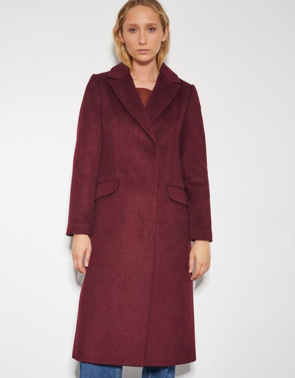 Monsoon Arabella A-Line Coat Red - Image 2