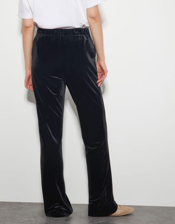 Monsoon Vada Velvet Trousers Black - Image 3