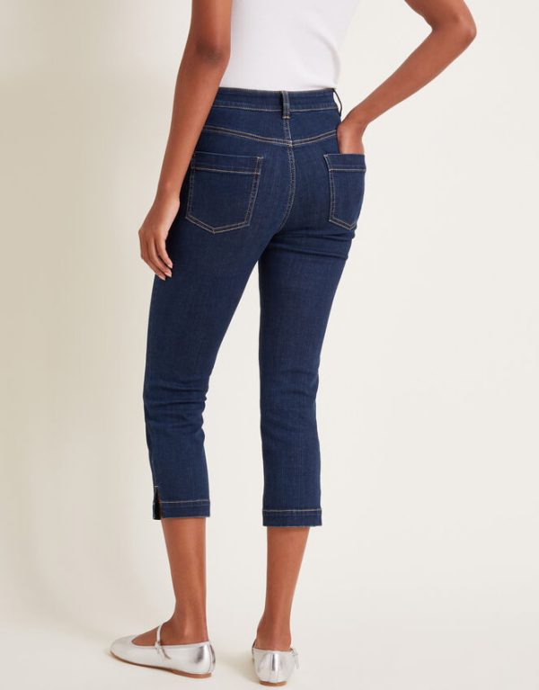 Monsoon Idabella Crop Jeans Blue - Image 3