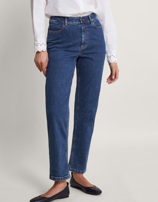 Monsoon Alice Straight Jeans Blue - Image 3