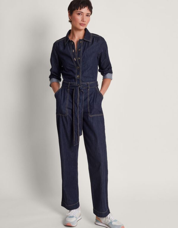 Monsoon Harper Denim JumpsuitBlue - Image 2