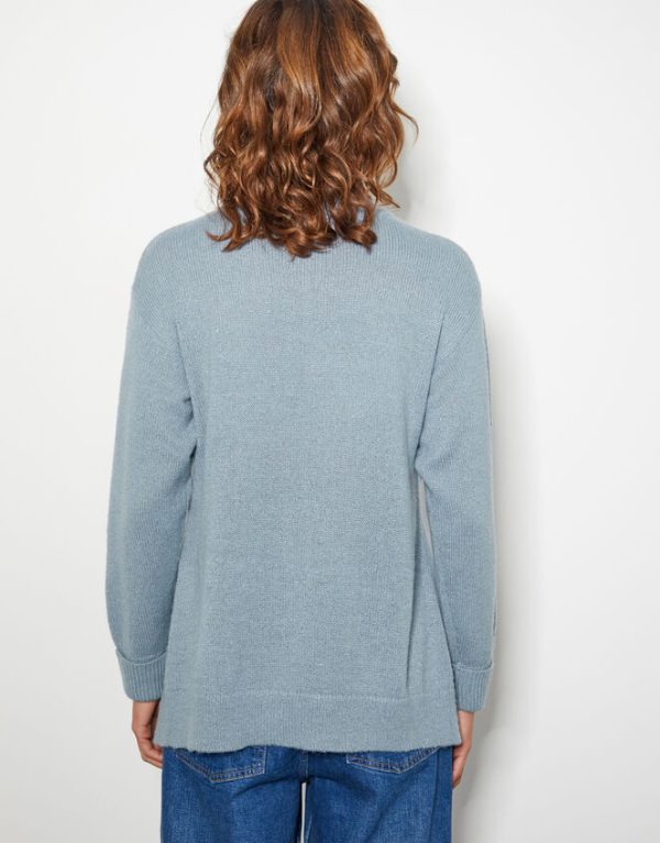 Monsoon Sara Sequin Knit Jumper Blue - Image 3