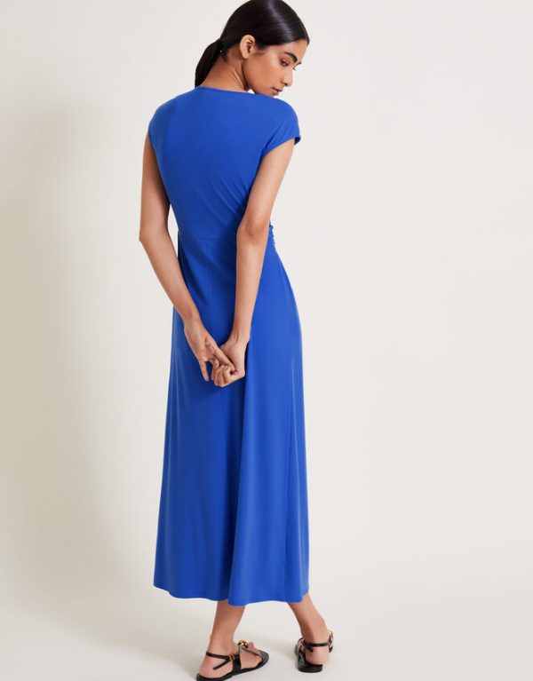 Monsoon Jaya Jersey Maxi Dress Blue - Image 3