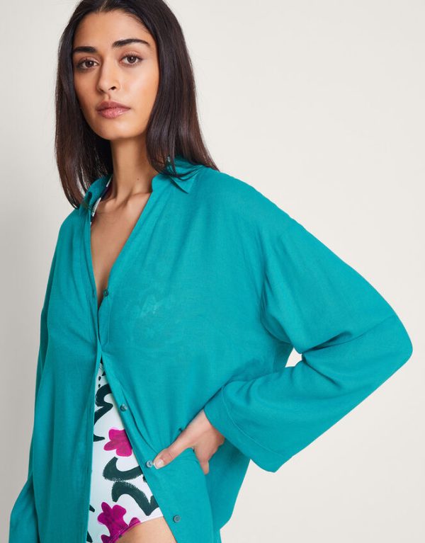 Monsoon Esme Beach ShirtBlue - Image 2