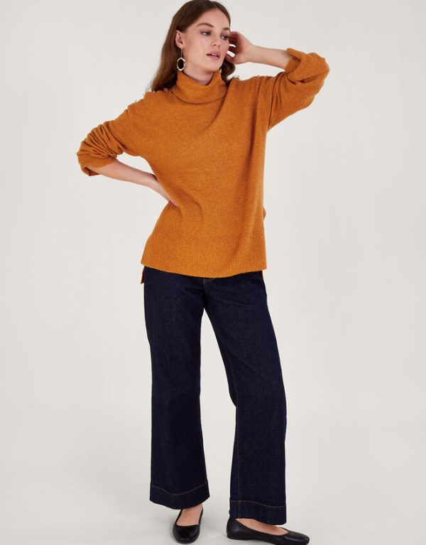 Monsoon Lib Longline JumperOrange - Image 2