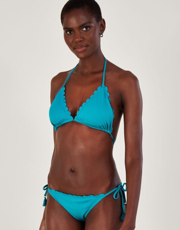 Monsoon Scallop Bikini Bottoms Blue - Image 2