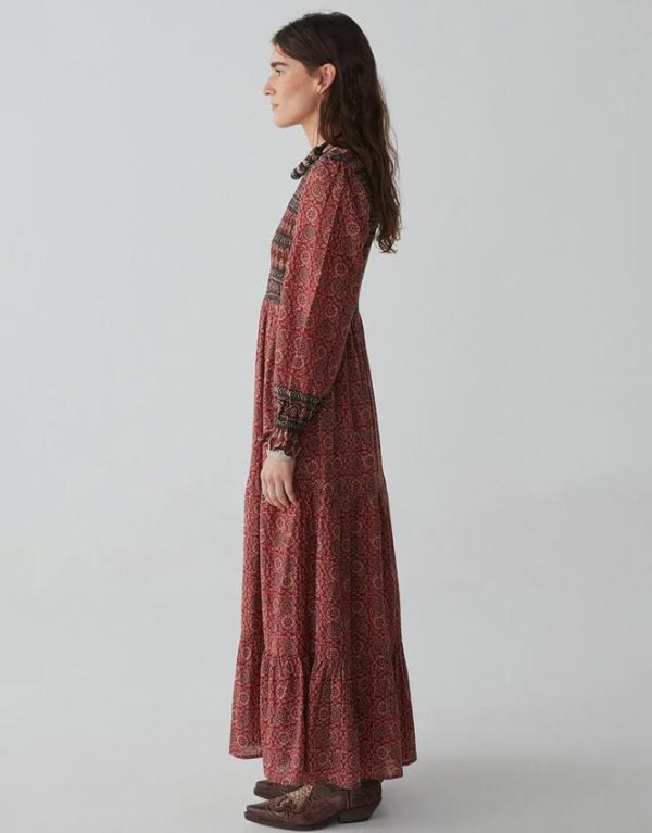 Monsoon Maison Hotel Print Maxi Dress Red - Image 4