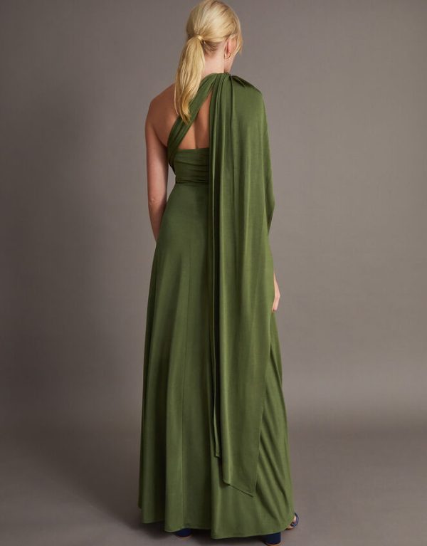 Monsoon Thea Multiway Bridesmaid Dress Green - Image 3