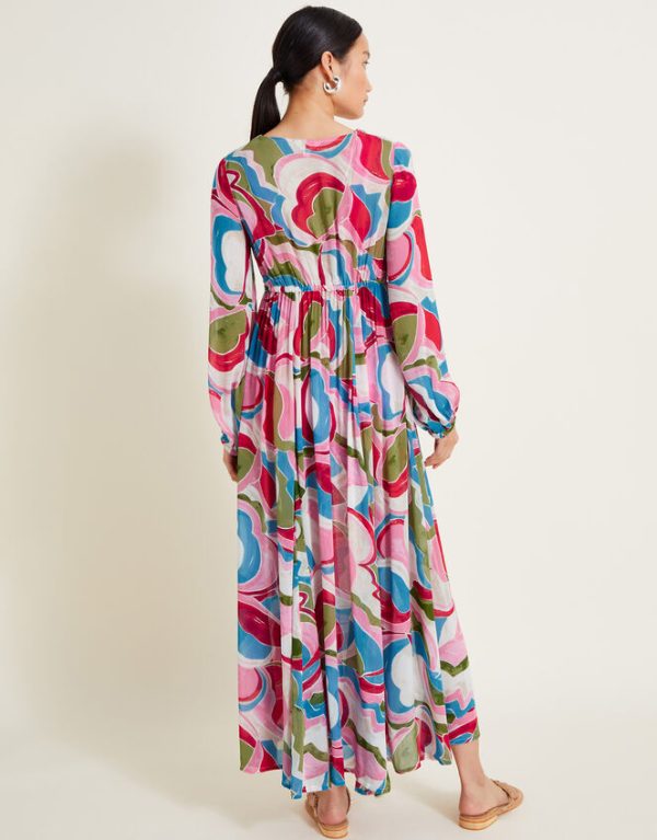 Monsoon Mathilde Kaftan Pink - Image 4