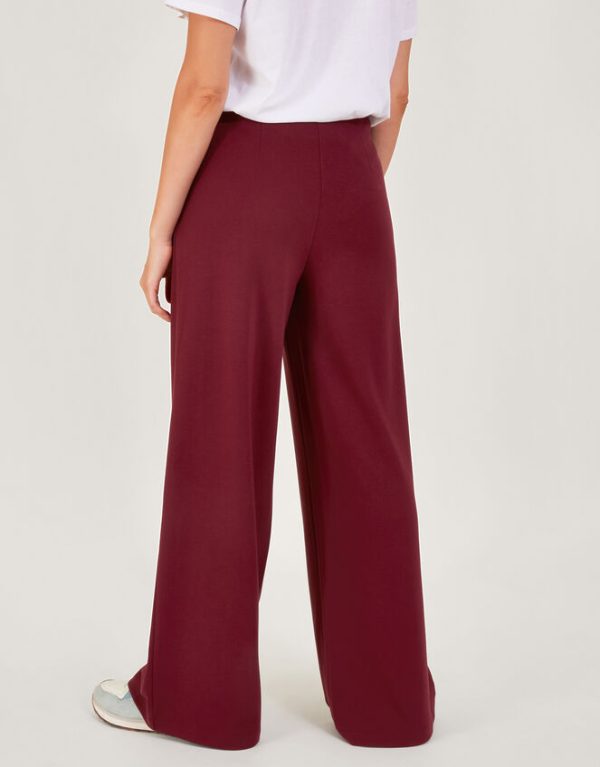 Monsoon Priya Ponte Trousers Red - Image 3