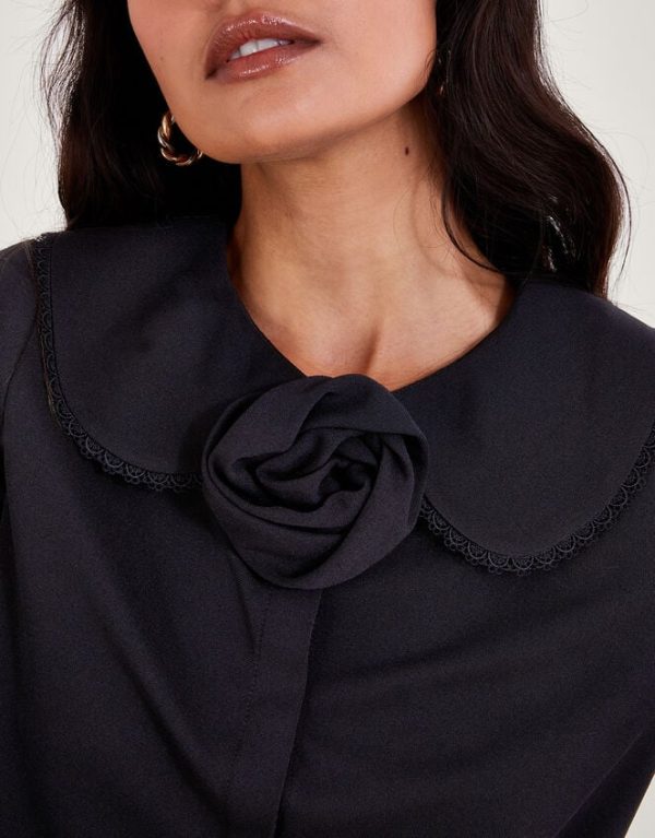 Monsoon Cece Corsage Shirt Black - Image 3