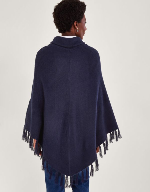 Monsoon Shawl Neck Poncho - Image 3