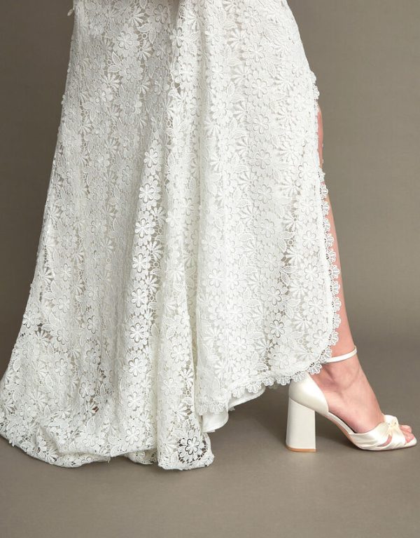 Monsoon Sienna Lace Bridal Dress Ivory - Image 4