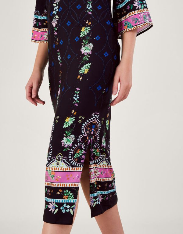 Monsoon Miranda Tunic Midi Dress Black - Image 5