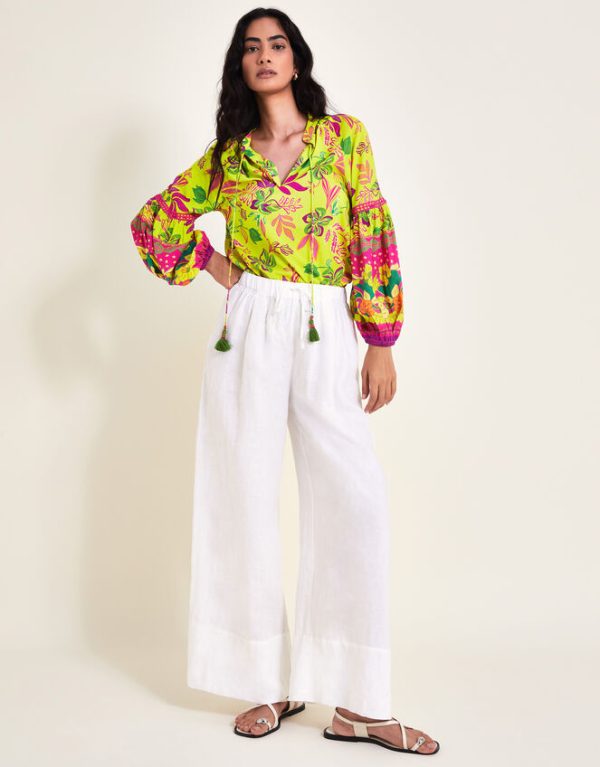 Monsoon Vita Floral Top Green - Image 6