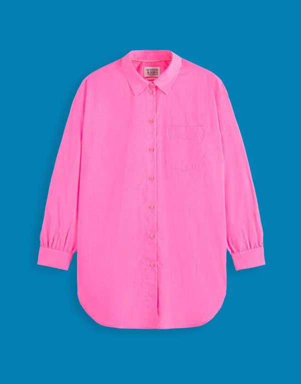 Monsoon Scotch and Soda Oversized Shirt Pink