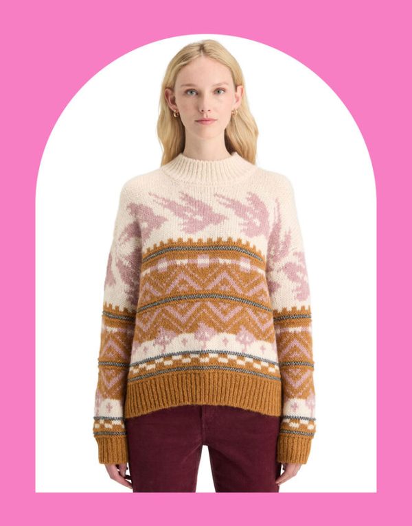 Monsoon Scotch and Soda Metallic Fair Isle Jumper Multi